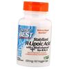 Стабилизированная R-липоевая кислота с BioEnhanced Na-RALA, Stabilized R-Lipoic Acid 100, 60вегкапс (70327007)