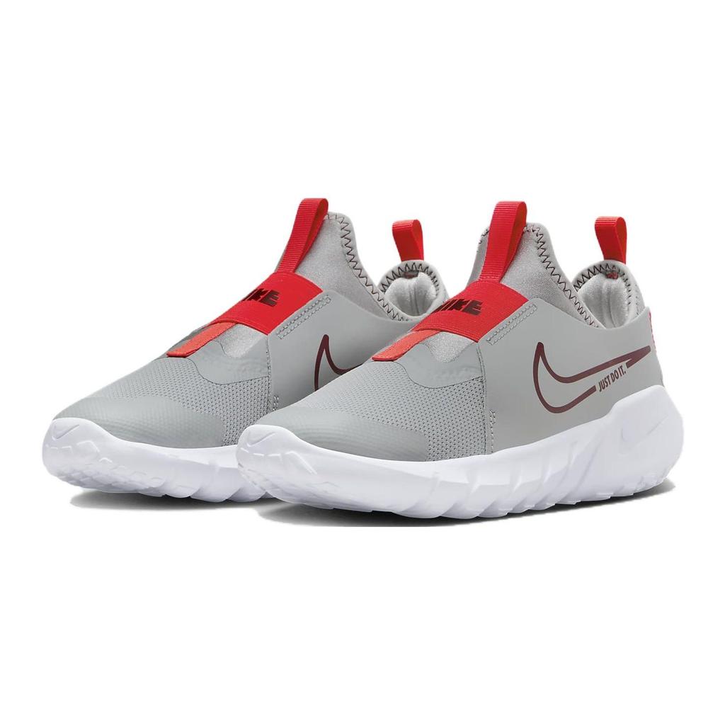 Nike Кроссовки детские Flex Runner 2 GS Light Smoke Team Red Серый Светло-серый Белый DJ6038-009