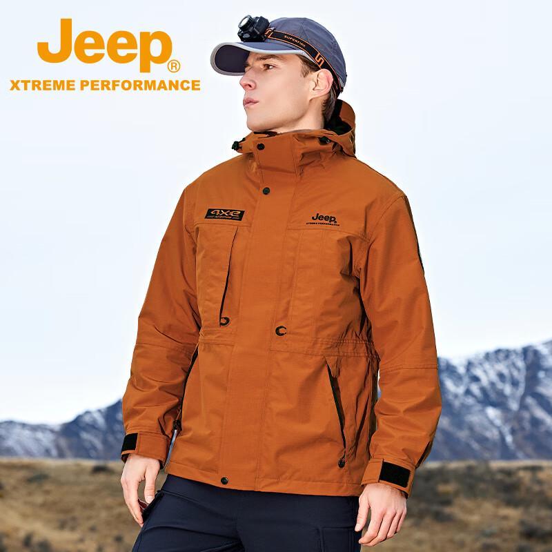 Jeep Мужская двухслойная ветровка для улицы 2024