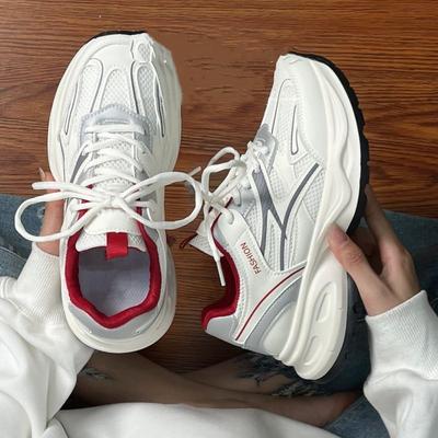 Супермягкие Анкара красные универсальные спортивные туфли женские осенние легкие и удобные повседневные туфли износостойкие папины кроссовки