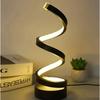 Dimmable LED Spiral Table Lamp Finesse Decor Night Light USB Plug In 3 Color Bedside Lamps Desk Light Efficient Lighting Cute Light Lamp