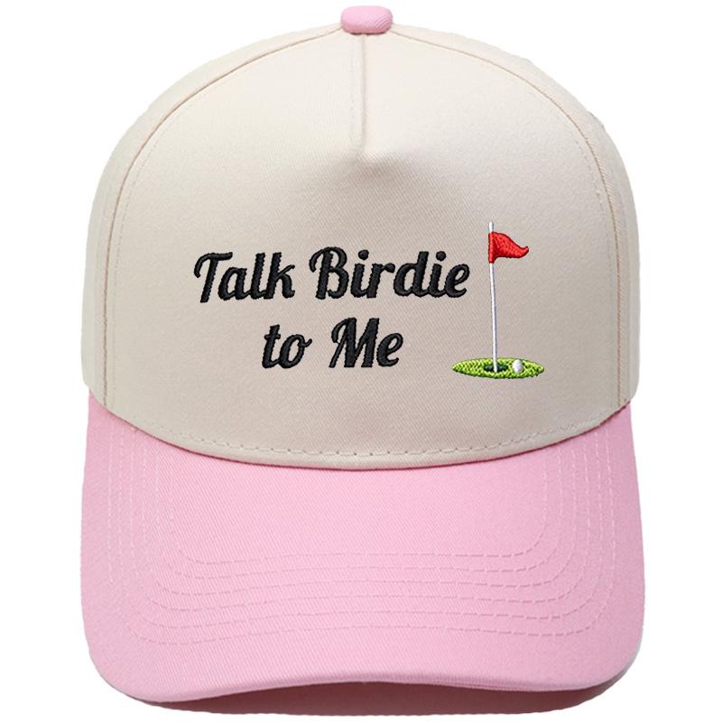 Talk Birdie to Me Truck Driver Hat Embroidery Color Matching Baseball Cap Men's and Women's Outdoor Sports