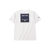 Fitted Crew Neck Short Sleeve T-Shirt With Back Pattern Print Men Tops White 152237152-1