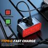 Водонепроницаемый светодиодный задний фонарь для велосипеда с USB-зарядкой, долгим сроком службы батареи, сигнальный фонарь безопасности для всех типов велосипедов