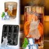 2Pcs French Bulldog Ice Model Silicone Mold Large 3D Ice Sculptures Maker Dishwasher Safe Ice Mold Easy Demolding Ice Mold