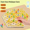 Wooden Triangle Chess Board Game - Parent-Child Interactive Educational Toy