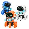 Светящаяся музыкальная развивающая игрушка для детей, электрический питомец, милый робот со светодиодной подсветкой, танцующий робот, игрушка для обучения лазанию для малышей, подарок на день рождения ребенка