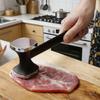 1 шт. Молоток для отбивания мяса, прочный кухонный инструмент с головкой из нержавеющей стали и резиновой ручкой для отбивания стейков, кухонные аксессуары