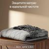 Защитный наматрасник, Водонепроницаемый стеганый наматрасник, Хлопковый стеганый водонепроницаемый толстый простынь, Белый и черный топпер для матраса