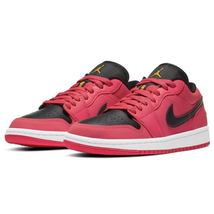 Air Jordan 1 Low Siren Красные женские кроссовки Черно-белые DC0774-600