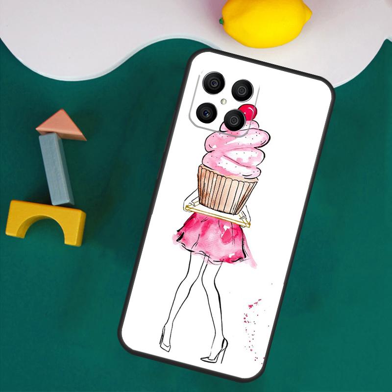 Чехол City Fashion Girl для Honor 200 Lite 50 70 90 X9a X8a X8 X9 X8b X9c X9b Honor Magic 5 6 Pro 7 Lite