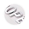3D ABS Chrome Black Logo Cooper S Emblem Letters Car Rear Trunk Badge Self-adhesive Sticker Accessories