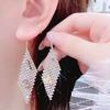 Модные длинные серьги-подвески 2021: Крючки из серебра 925 пробы, Преувеличенный европейский и американский стиль, Темпераментный дизайн