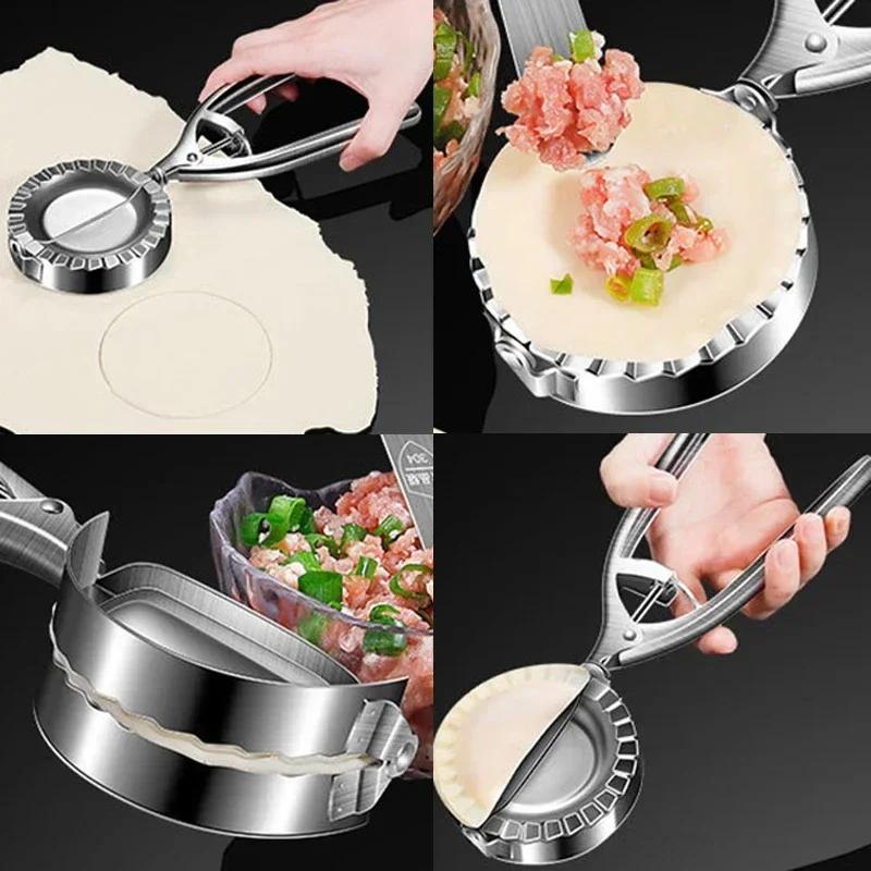 Форма для пельменей из нержавеющей стали Машина для раскатывания теста Машина для прессования пельменей Форма для равиоли своими руками Инструменты для выпечки кондитерских изделий