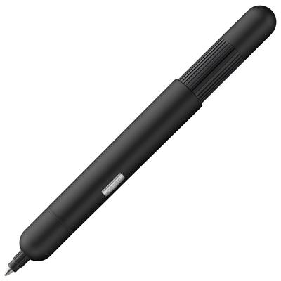Шариковая ручка LAMY Pico черная - Инновационная карманная ручка - Одно нажатие до полного размера - Металлический корпус, средний наконечник - Компактный черный стержень LAMY M 22 в комплекте