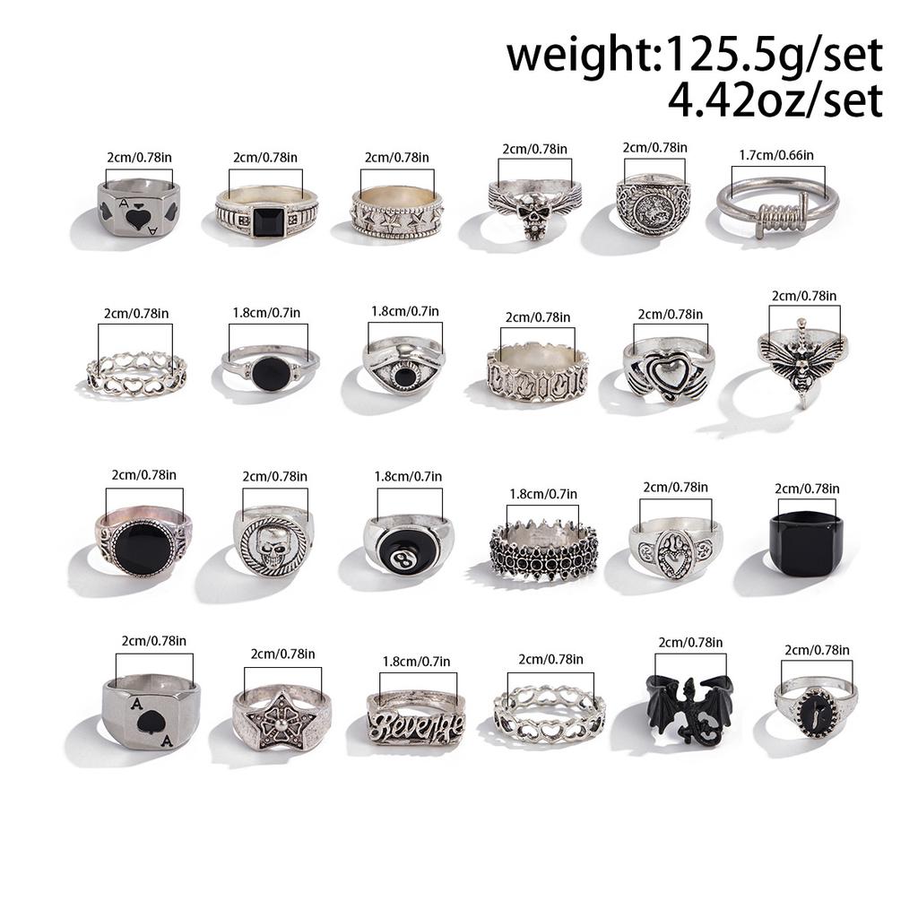 Преувеличенный и Доминирующий Мужской Набор Колец Хип-Хоп Горячая Распродажа Кольцо Мужские Модные Персональные Ювелирные Изделия