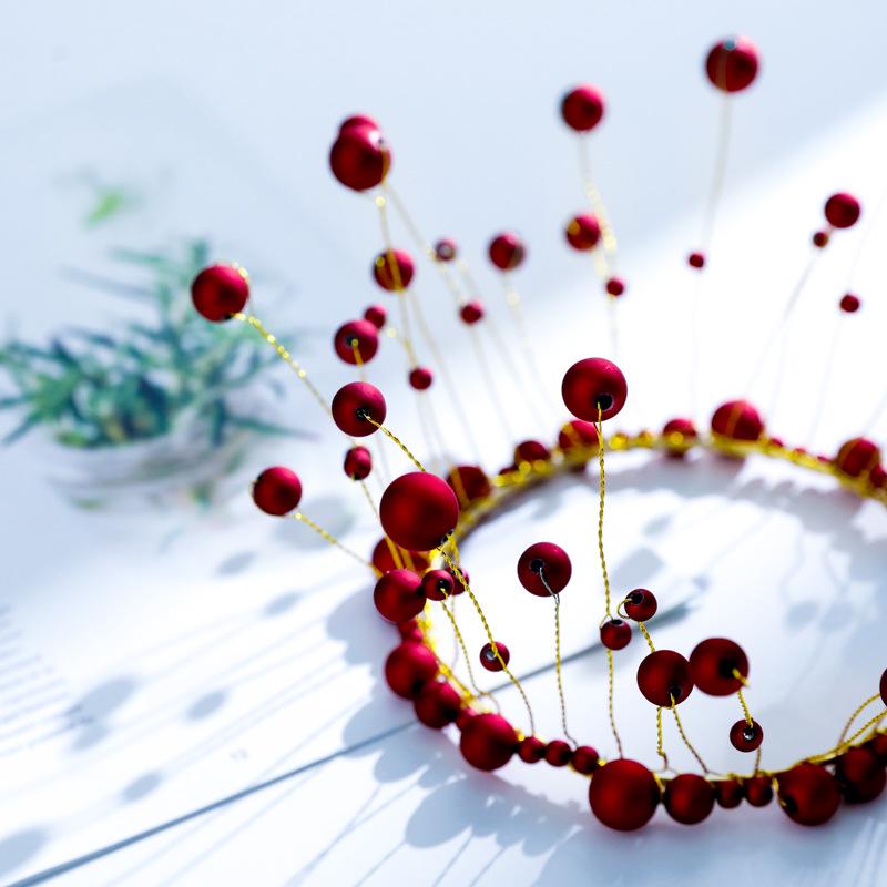 Корейский головной убор со стразами и жемчугом для девочек, Корона, домашний декор для дня рождения, торта, топпер, тиара