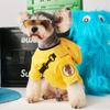 Dog Trend Satchel Sweater Spring and Autumn New Yellow Plush Backpack Sweater Teddy Schnauzer Bichon Frise Pet Bipod