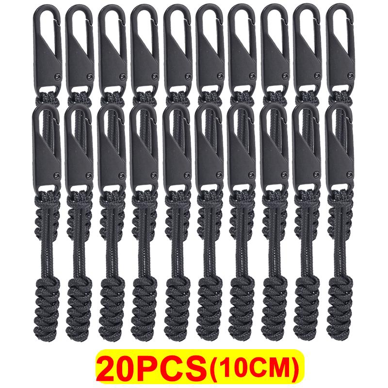 Универсальная металлическая застежка-молния для уличной сумки, застежка-молния для зонтика, плетеная веревка, сменная застежка-молния для самостоятельного шитья, набор для ремонта