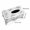 Toothpick Slot Tissue Box Cover Strong PP Tissue Box Holder Decorative Tissue Cover  For Office