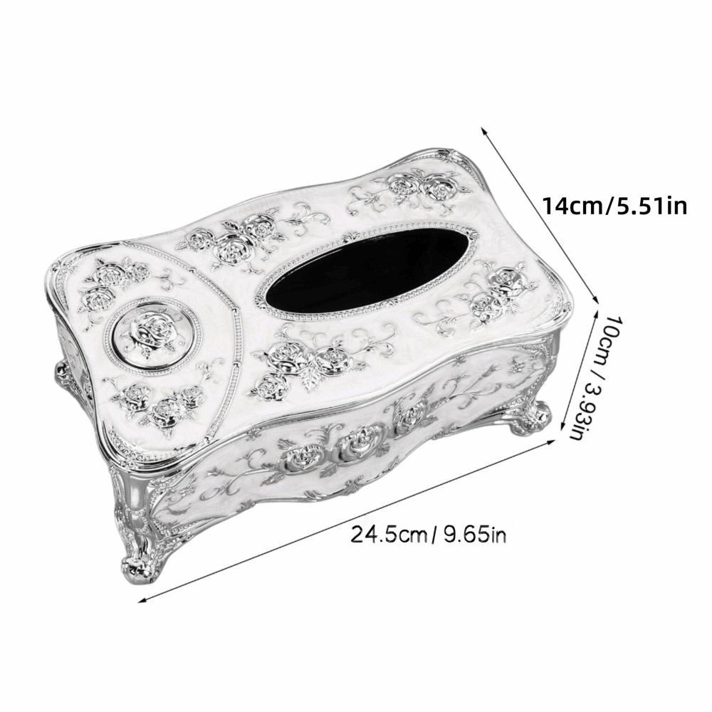Toothpick Slot Tissue Box Cover Strong PP Tissue Box Holder Decorative Tissue Cover For Office