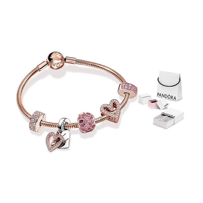 Pandora Starlight Bracelet Set Women's Copper Silver Alloy Bracelet Women's ZT0520