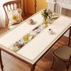 Легкий Роскошный Обеденный Стол Мат, Скатерть, Водонепроницаемый, Маслостойкий, Не оставляющий следов, Премиальный Мат для Кофейного Столика, Защищающий от Ожогов и Теплоизолирующий Настольный Коврик