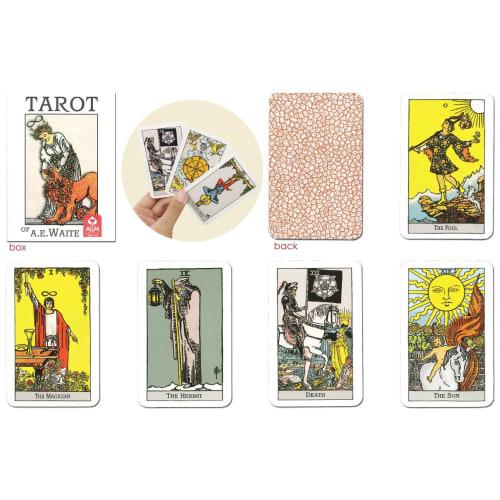 78-card Rider-Waite Tarot Card Set [Official Import] [Rider Pocket Arthur E. Waite Premium] Includes a Japanese-language "Pocket Manual" / Reprint of
