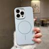 Luxury Skin Feel Original Wireless Charger Phone Case For iPhone 17 16 Pro Max 15 14 13 12 Plus For Magsafe Funda Silicone Cover