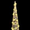 Christmas Tree with 90 LEDs 3 pcs Warm White 20 x 20 x 80 cm PET