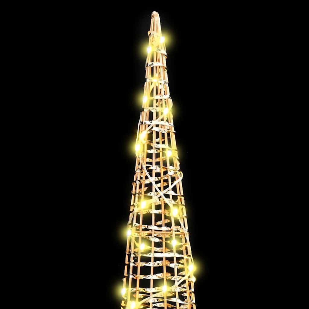 Christmas Tree with 90 LEDs 3 pcs Warm White 20 x 20 x 80 cm PET