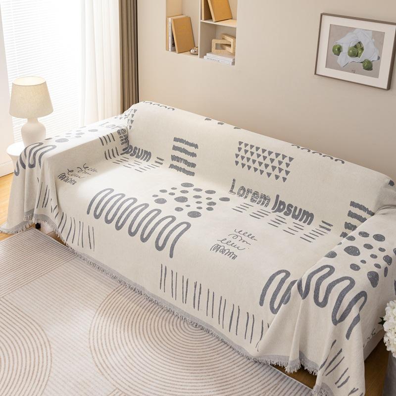 Sofa Cover Anti-Scratching Cover Cloth Full Covered Sofa Cover Sofa Towel Cloth Full Wrapping Blanket Simple Style Summer Summer