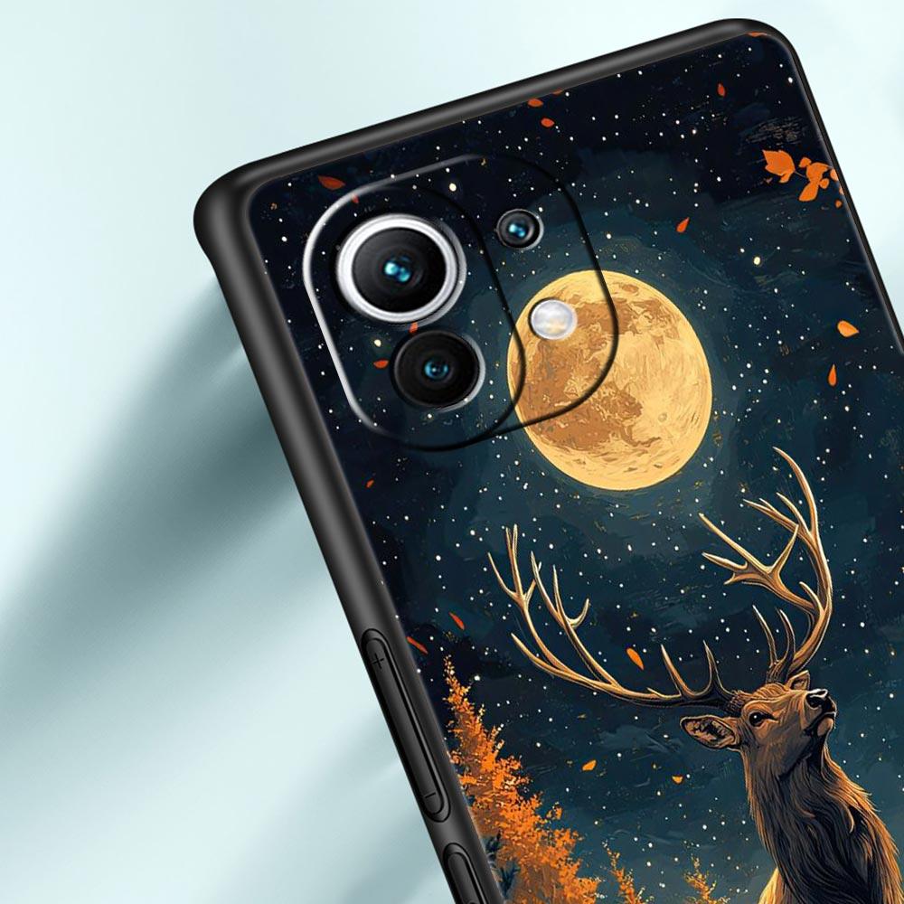 Чехол для телефона с рисунком оленя и личи для Xiaomi Mi 17 15 14 13 12 11 Ultra 15T 14T 13T 12T 11T Pro Lite 5G Мягкий TPU Чехол Capas