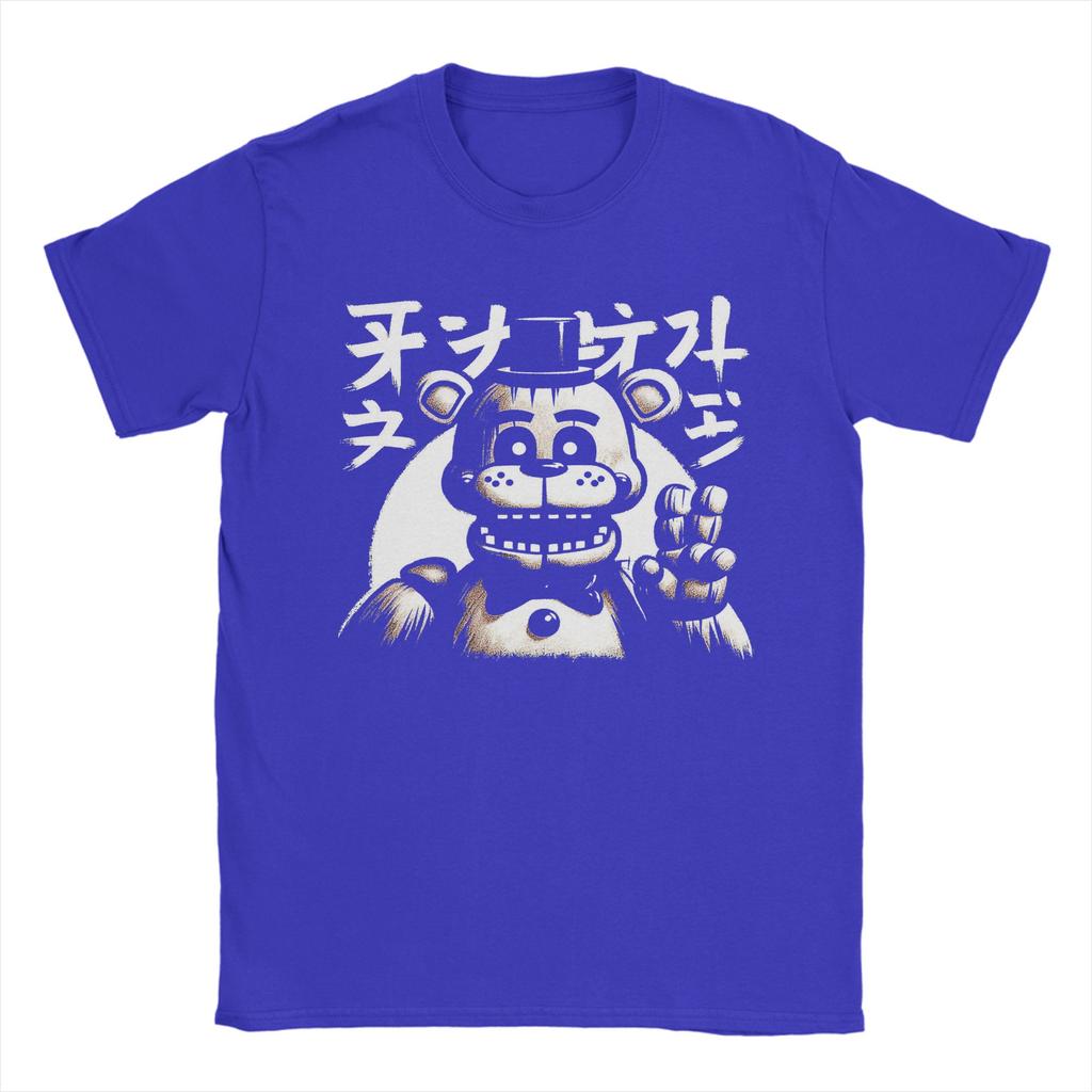 Винтажная футболка Fnaf Japan Springtrap Five Nights At Freddys Унисекс Круглый вырез Хлопковая футболка Короткий рукав Футболка Подарок Топы