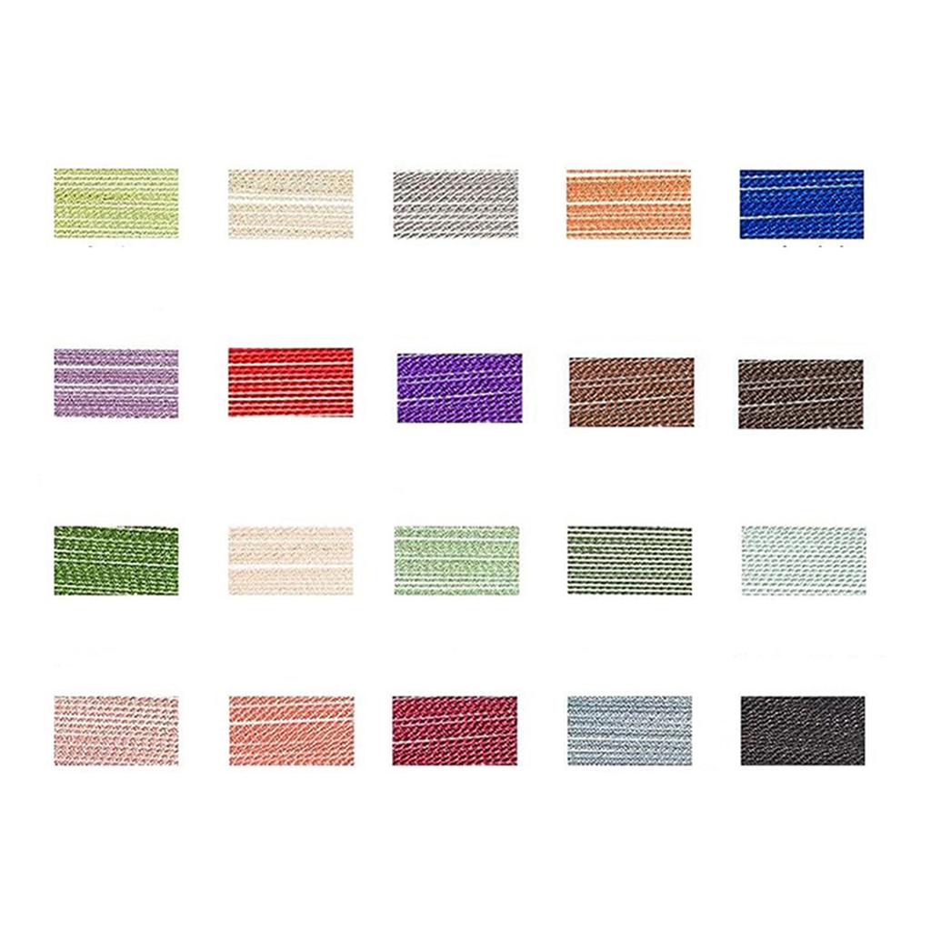 20 шт. шелковый шнур с бусинами, разноцветный шелковый шнур с игольчатым концом для ювелирных изделий, принадлежности для бисероплетения, плетеная нить 0,6 мм/0,7 мм