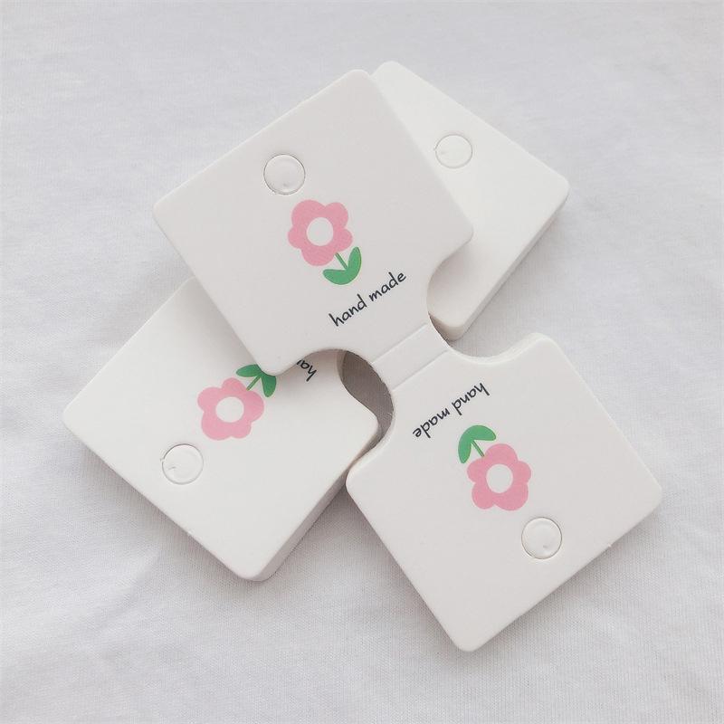 50 шт. уникальные мультяшные цветочные дисплеи картонные аксессуары для волос сложенные упаковочные карты аксессуары розничные ценники дисплейные карты