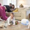 Fully Enclosed Pet Kitten Anti Splash Indoor Toilet Clean Sand  Tray  Basin Cleaning Cats Supplies