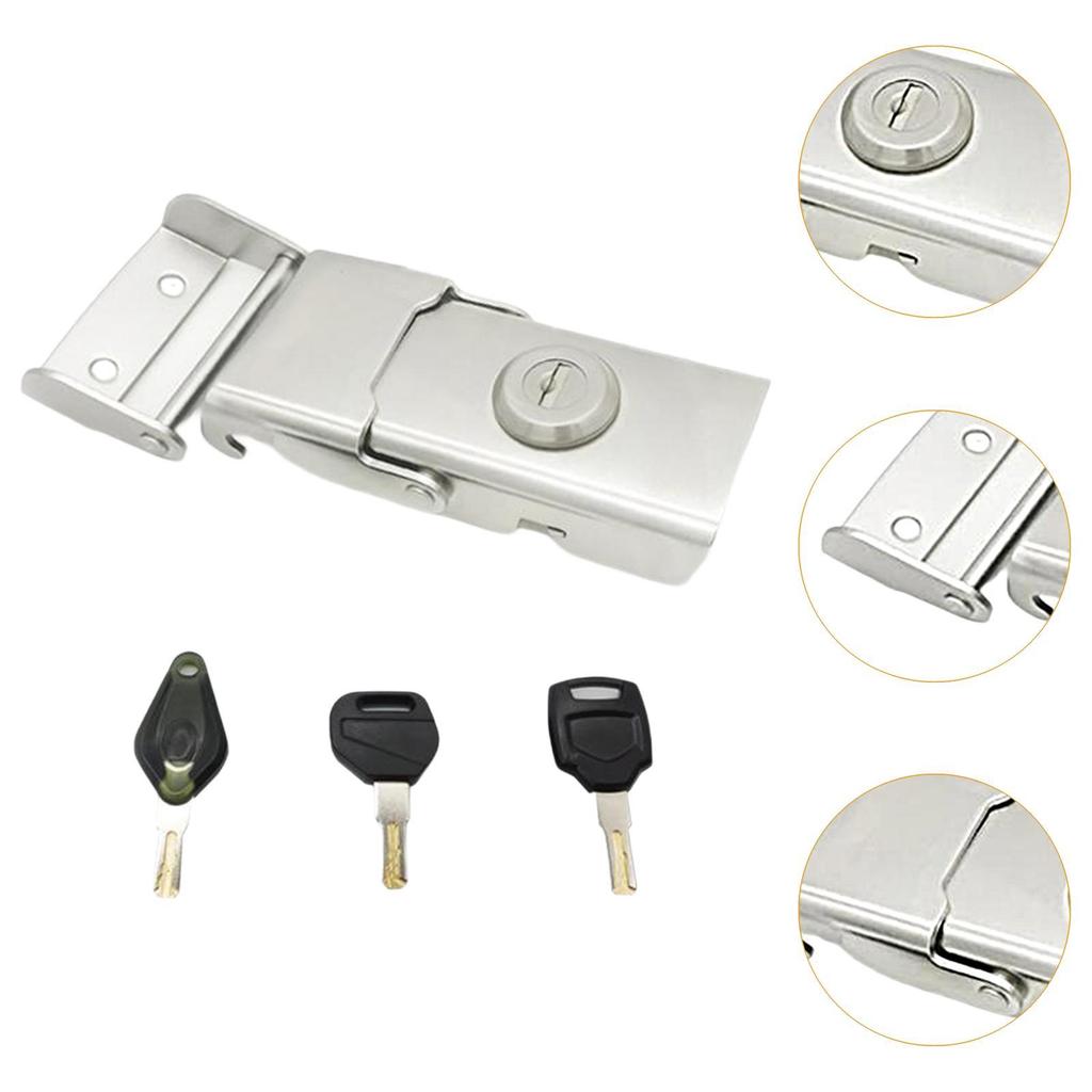 Motorcycle Trunk Lock Anti-theft for Saddlebags Wooden Case Tool Box