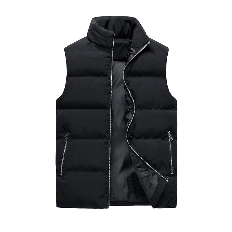 Осенне-зимняя куртка теплая пуховая хлопковая корейская версия воротник-стойка жилет мужской