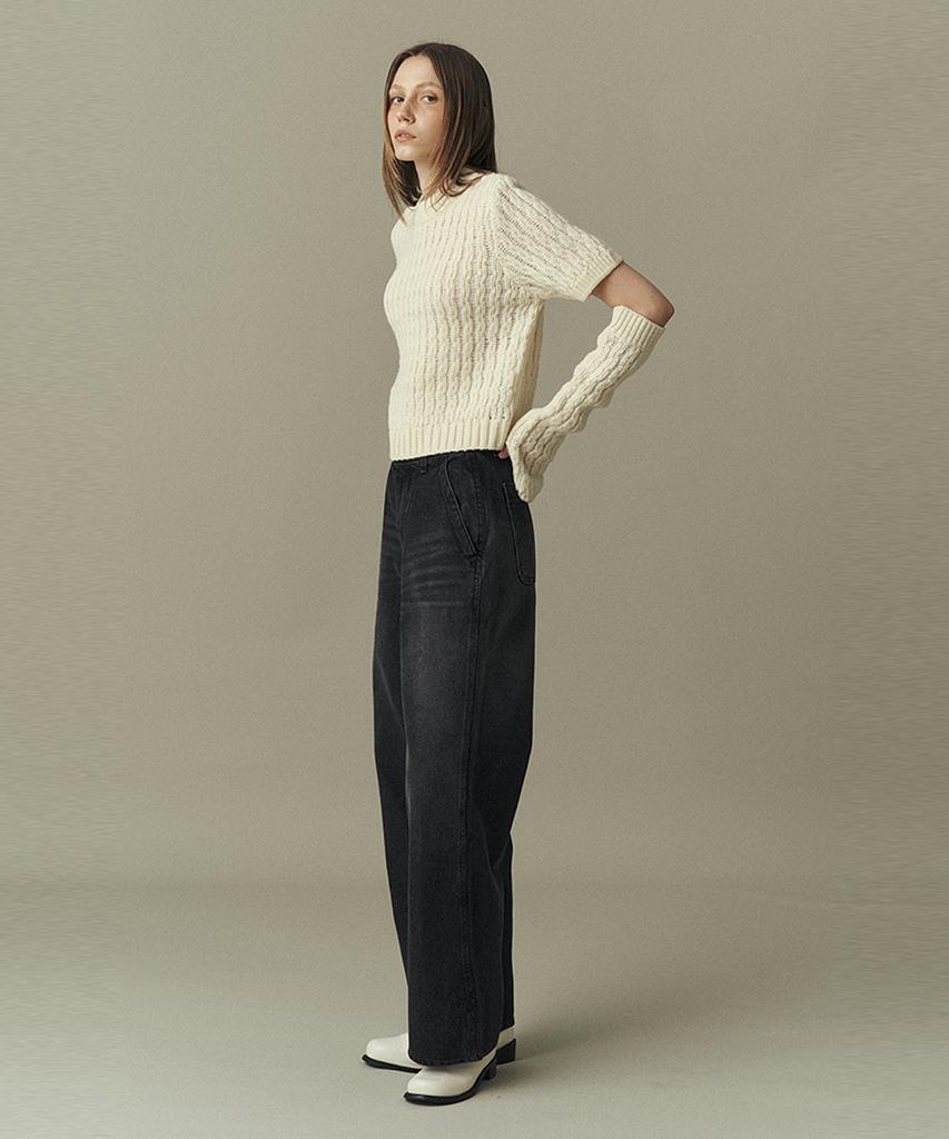 AHWE Rib Cable Sweater & Warmer_Ivory