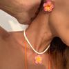 Bohemia Flower Necklaces Earrings Beach Necklaces Bohemia Style Jewelry  Party
