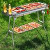 Deshangyuan Outdoor Stainless Steel Portable Folding Charcoal BBQ Grill