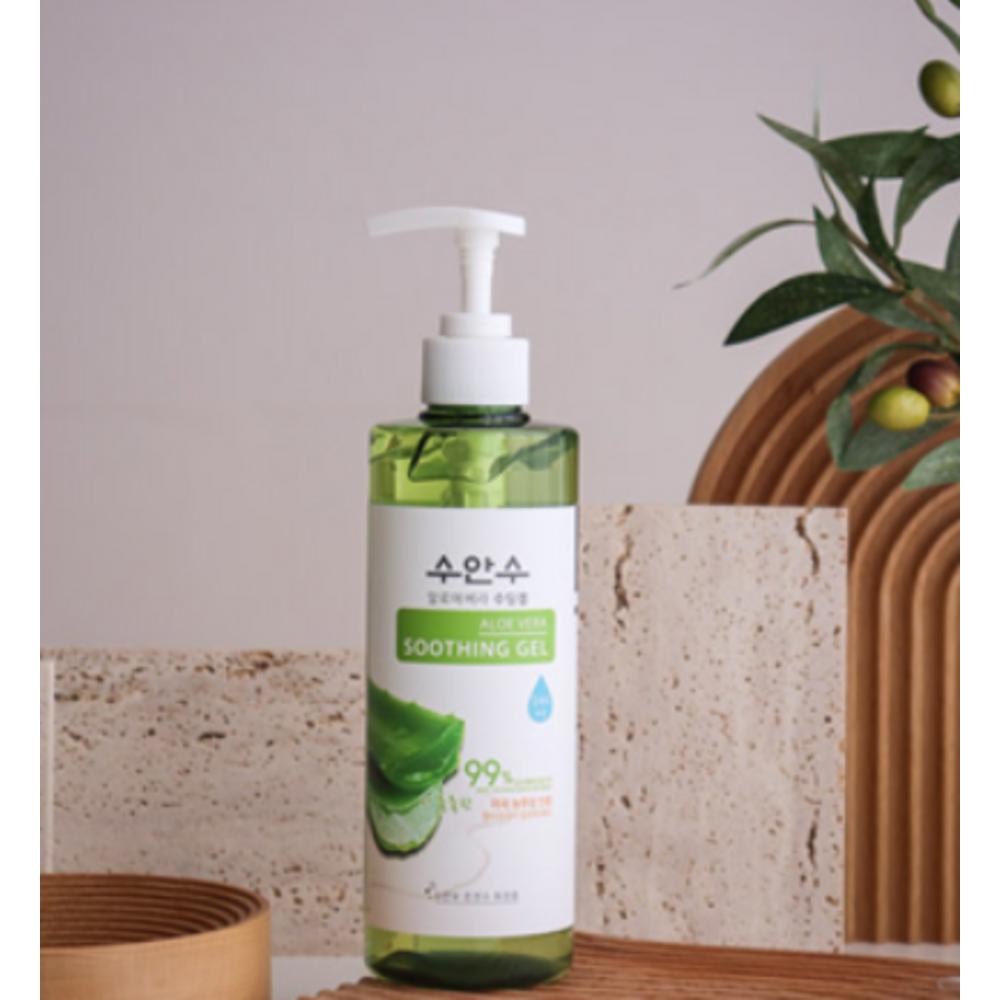 Suansu Aloe Vera Hot Spring Water Soothing Gel Pump Type, 400ml, 2 Units