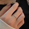 Кольцо Gang Drill Open Ring для женщин из стерлингового серебра S925, легкое, роскошное, в стиле меньшинства, в корейском стиле, изящное и модное