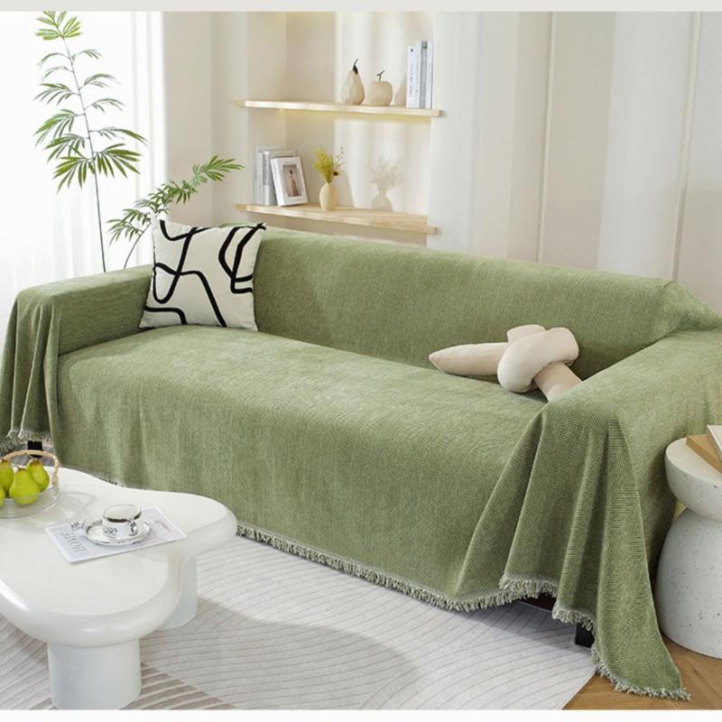 Four Seasons Universal Sofa Cover Cloth Towel Simple Pattern Sofa Cushion Nordic Style Cover Towel All-Inclusive Cover
