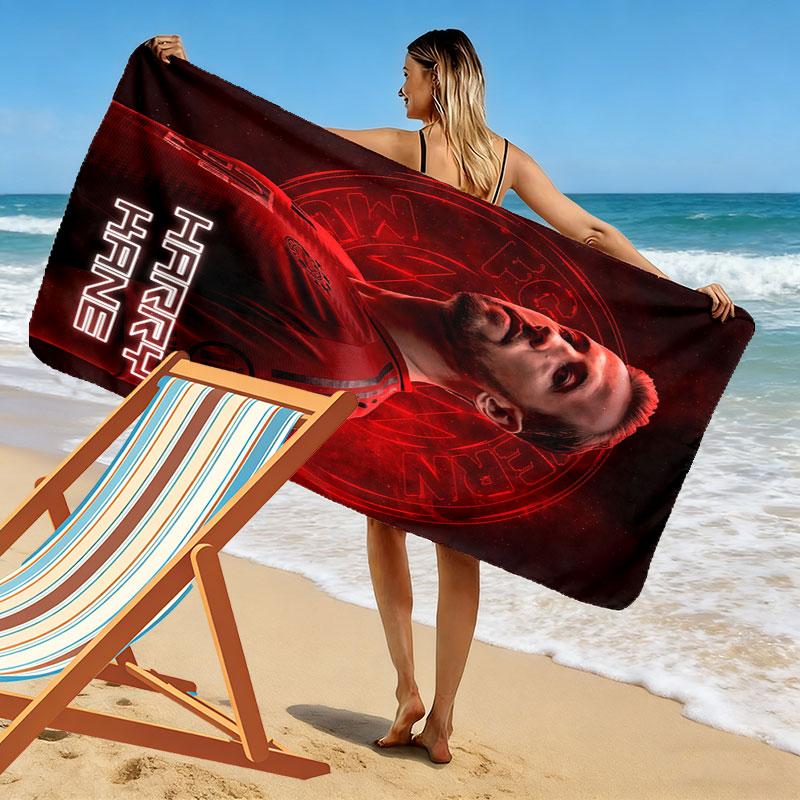 Harry Kane Power Beach Towel, Large Soft Quick Dry Towel for Beach Camping Swimming