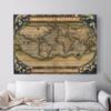 Old School World Map Canvas Art Print Painting Poster Wall Picture For Living Room Home Decorative Bedroom Decor No Frame