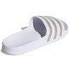 Adidas Adilette Aqua Slides White Platinum Metallic Unisex Sneakers Cloud-White EF1730