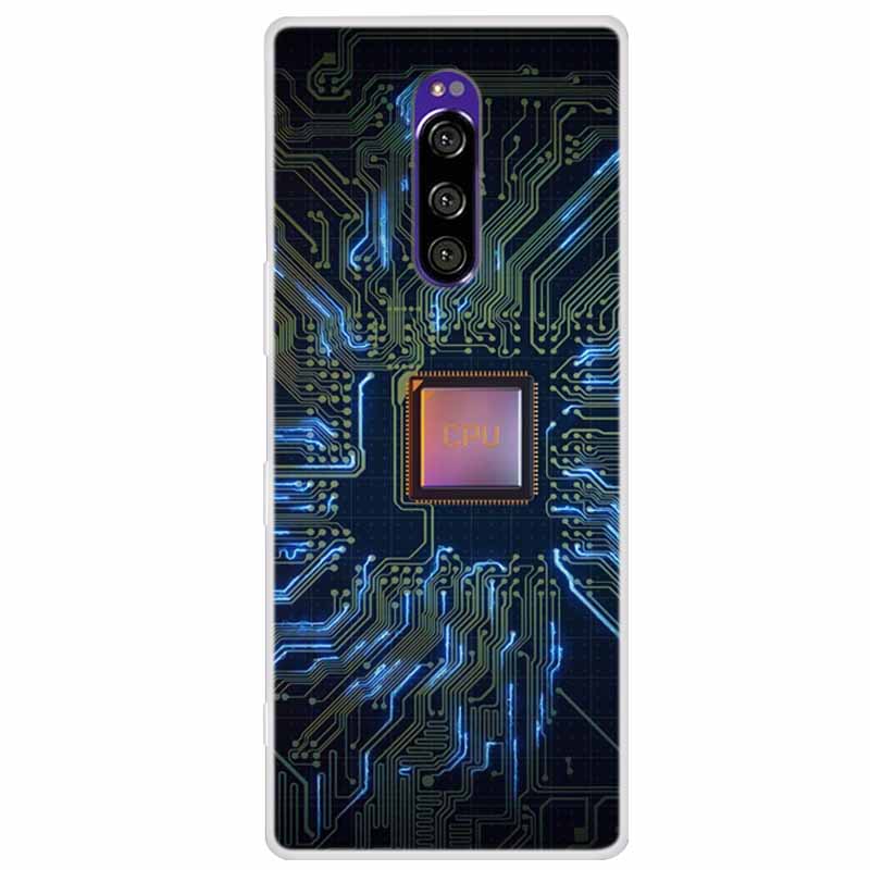 Мягкий силиконовый чехол для Sony Xperia 1 Чехол Модный прозрачный чехол с тигром для Sony Xperia1 XZ4 SO-03L SOV40 J8110 Бамперы