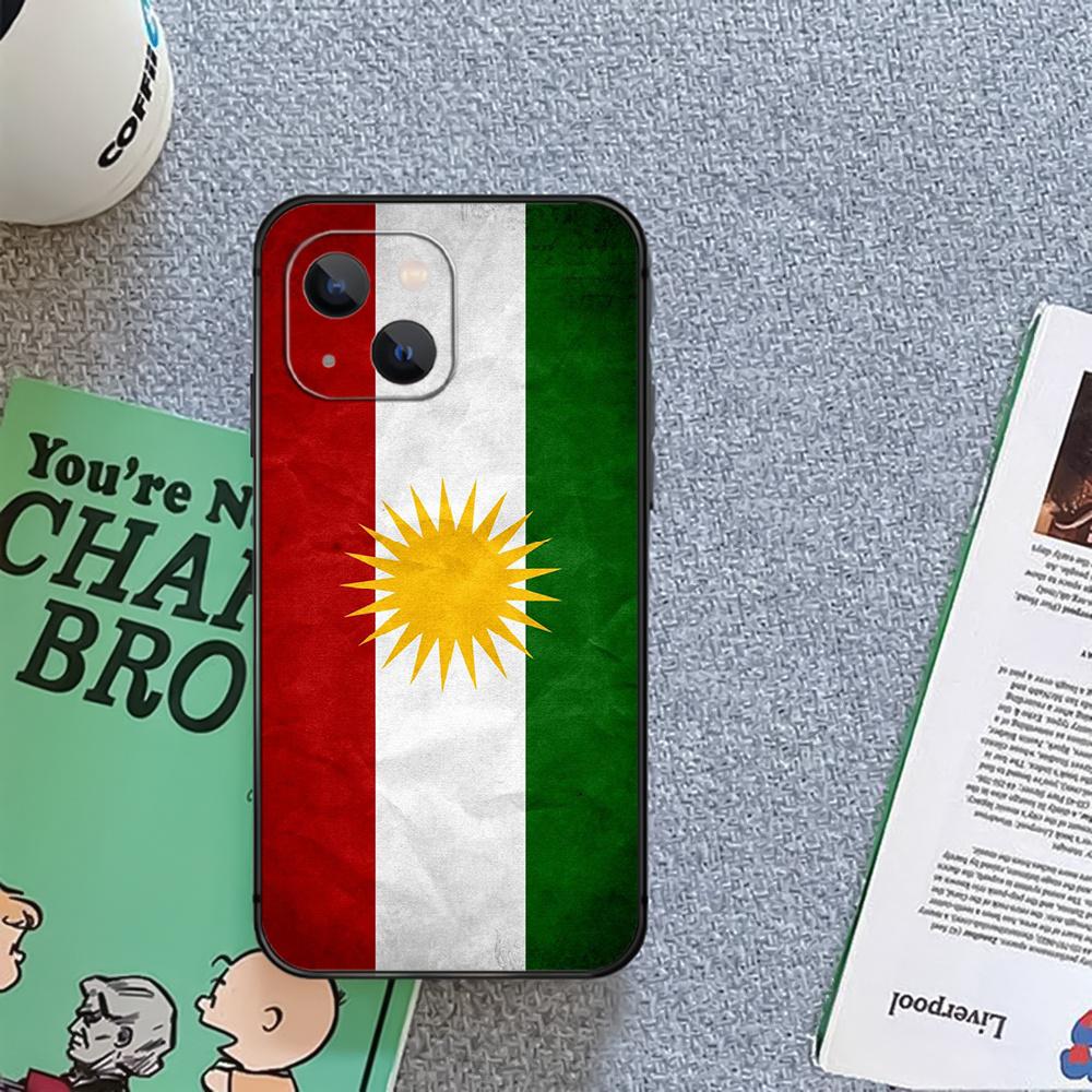 Чехол для телефона с курдским флагом Курдистана для iPhone Xiaomi Mi Samsung Galaxy Redmi Note AS 11 12 13 14 15 22 23 24 5G Pro Plus Max Fe Ultra